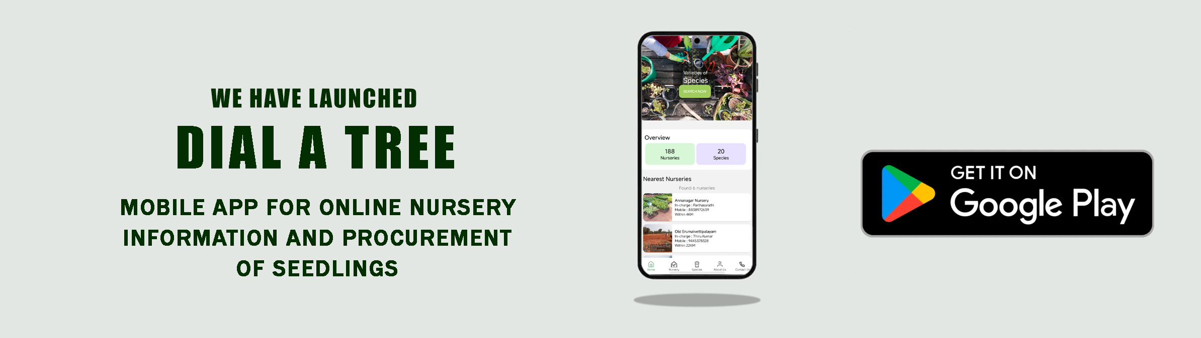 Dial A Tree Mobile App Banner